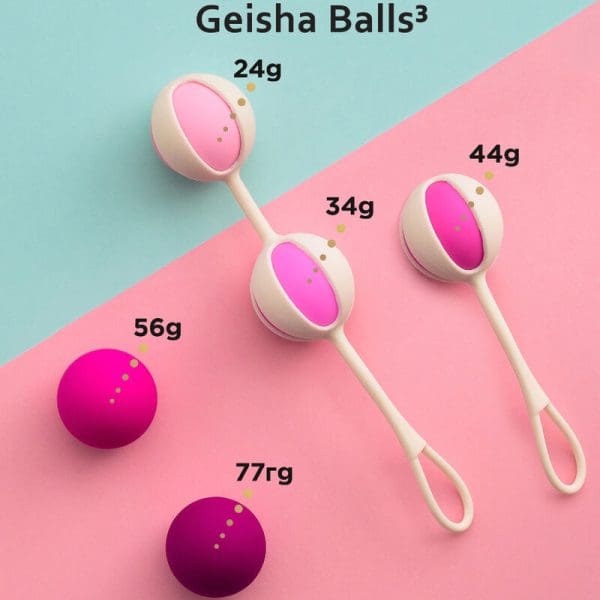 G-VIBE - SET 5 GEISHA BALLS3 PINK 2